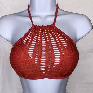 Juniors size 7-9 NO BOUNDARIES coral bikini top